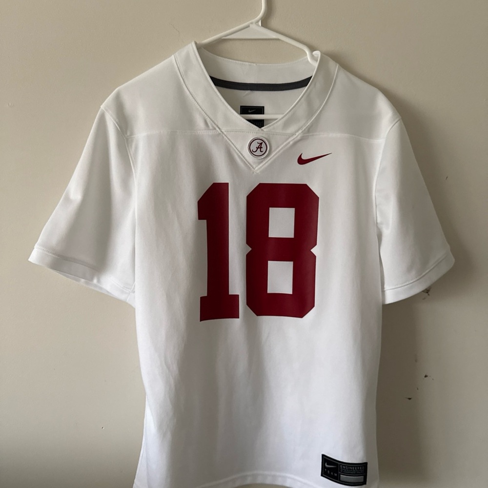Nike Kids White and Red Jersey